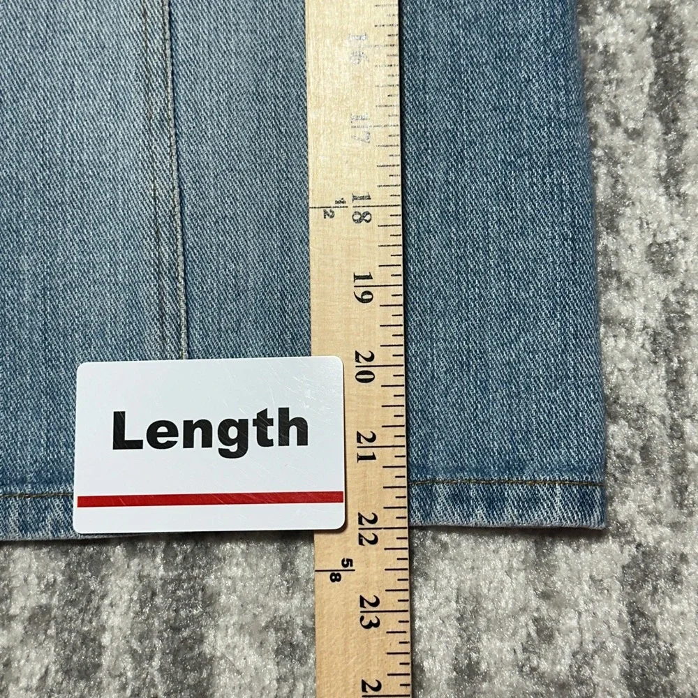 Old Navy Denim Skirt Women 16 Blue Excellent Button Front A-Line Mini Cotton